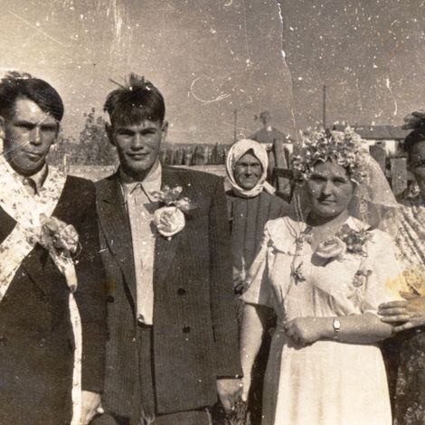 Свадьба Игнатова Семёна и Пырковой Галины. Фото конца 50"х годов